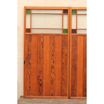 4隅色ガラス縞々建具　GD648 