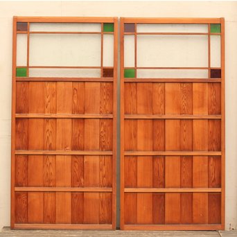 4隅色ガラス縞々建具　GD648 