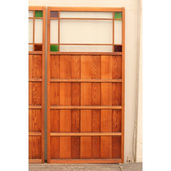 4隅色ガラス縞々建具　GD648 