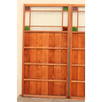 4隅色ガラス縞々建具　GD648 