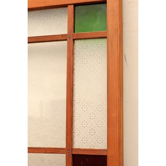 4隅色ガラス縞々建具　GD648 