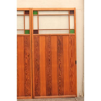 4隅色ガラス縞々建具　GD648 