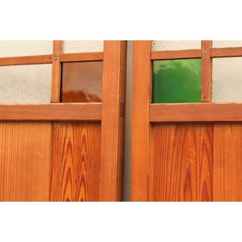 4隅色ガラス縞々建具　GD648 