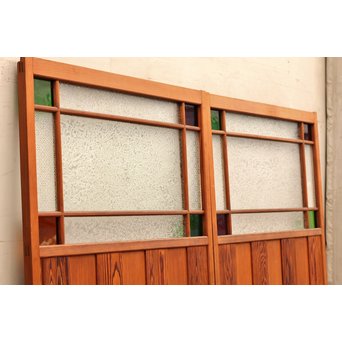 4隅色ガラス縞々建具　GD648 