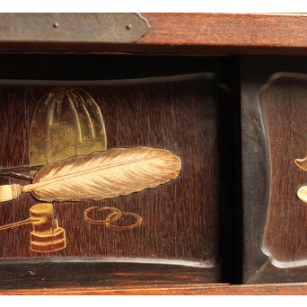 芝山細工風意匠違棚　G237 