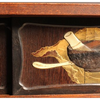 芝山細工風意匠違棚　G237 