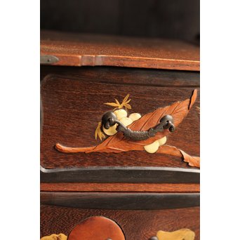 芝山細工風意匠違棚　G237 