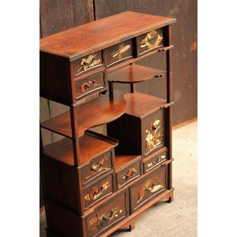 芝山細工風意匠違棚　G237 