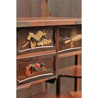 芝山細工風意匠違棚　G237 