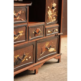 芝山細工風意匠違棚　G237 