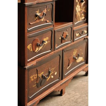 芝山細工風意匠違棚　G237 