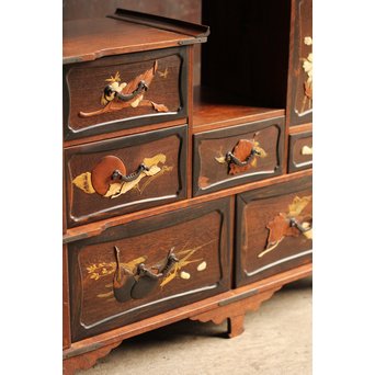 芝山細工風意匠違棚　G237 