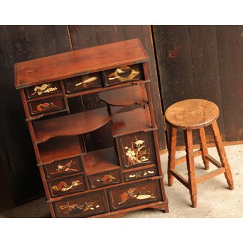 芝山細工風意匠違棚　G237 