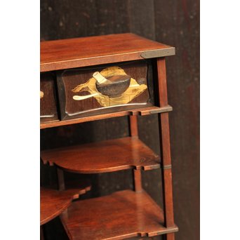 芝山細工風意匠違棚　G237 