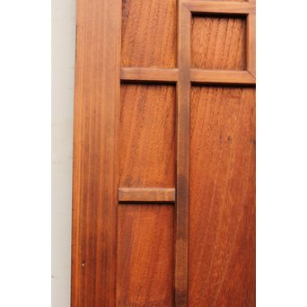 寄木と青色ガラスのドア　GD662 