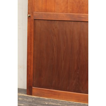 寄木と青色ガラスのドア　GD662 