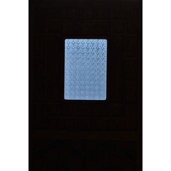 寄木と青色ガラスのドア　GD662 