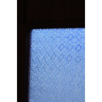 寄木と青色ガラスのドア　GD662 