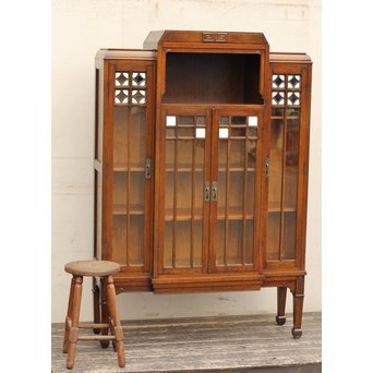 アールデコステンドガラス本棚　G239 