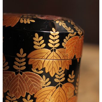 一兆銘桐蒔絵棗　K13 