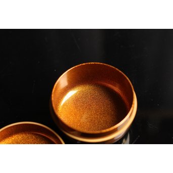 雉ツガイ研ぎ出し蒔絵棗　K14 