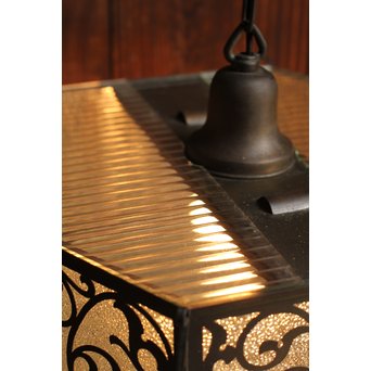 唐草紋6角シャンデリア照明　A1209 