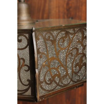 唐草紋6角シャンデリア照明　A1209 