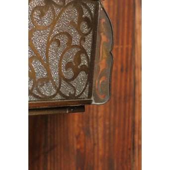 唐草紋6角シャンデリア照明　A1209 