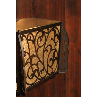 唐草紋6角シャンデリア照明　A1209 