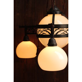 極上3灯式洋館シャンデリア照明　A1211 