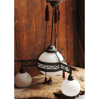 極上3灯式洋館シャンデリア照明　A1211 