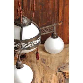 極上3灯式洋館シャンデリア照明　A1211 