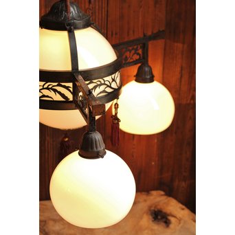 極上3灯式洋館シャンデリア照明　A1211 