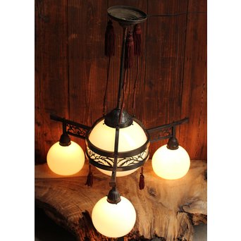 極上3灯式洋館シャンデリア照明　A1211 