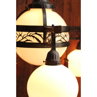 極上3灯式洋館シャンデリア照明　A1211 