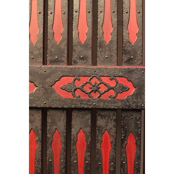 金沢升格子鉄尽くし波兎蔵戸　W341 