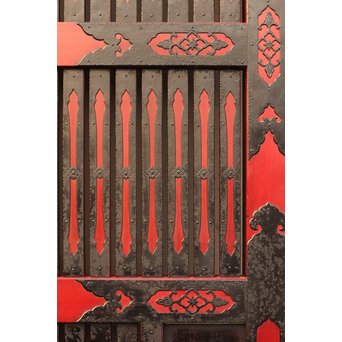 金沢升格子鉄尽くし波兎蔵戸　W341 