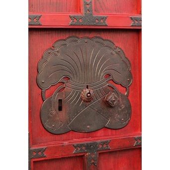 金沢升格子鉄尽くし波兎蔵戸　W341 