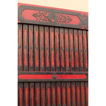 金沢升格子鉄尽くし波兎蔵戸　W341 