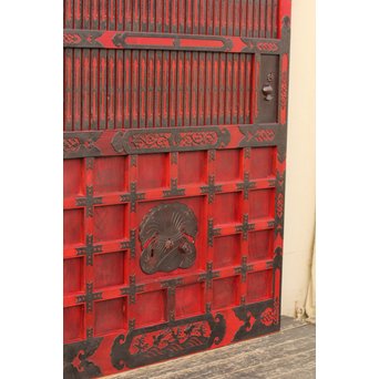 金沢升格子鉄尽くし波兎蔵戸　W341 