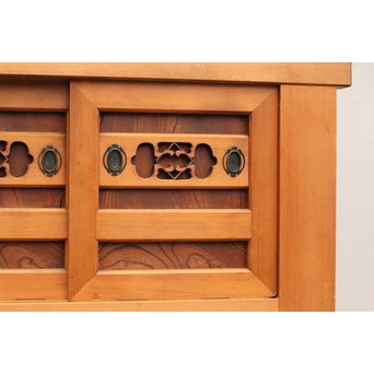 極上6尺/１間白木水屋箪笥　M52 