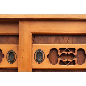 極上6尺/１間白木水屋箪笥　M52 