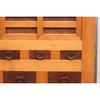 極上6尺/１間白木水屋箪笥　M52 