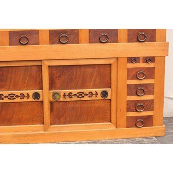 極上6尺/１間白木水屋箪笥　M52 