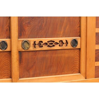 極上6尺/１間白木水屋箪笥　M52 