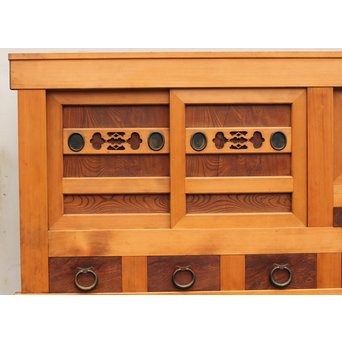 極上6尺/１間白木水屋箪笥　M52 