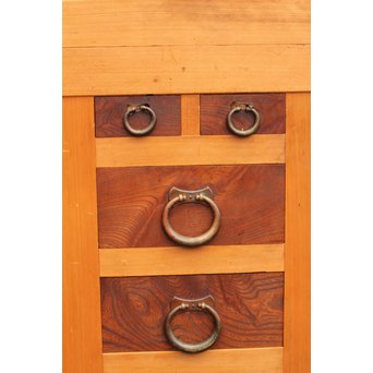 極上6尺/１間白木水屋箪笥　M52 