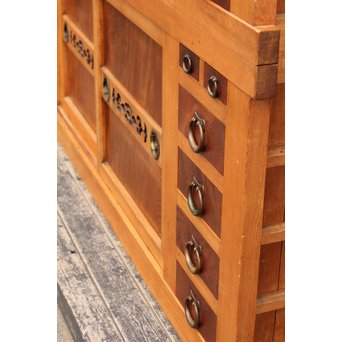 極上6尺/１間白木水屋箪笥　M52 