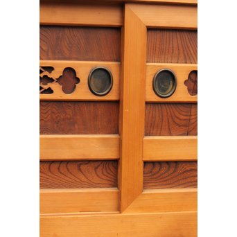 極上6尺/１間白木水屋箪笥　M52 