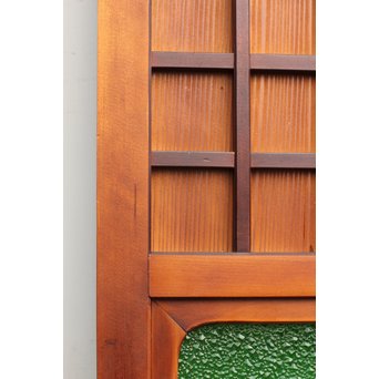 特大ダイヤ緑ガラス建具　2枚1組　GD681 